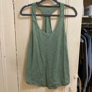 Lululemon racer back sage green tank